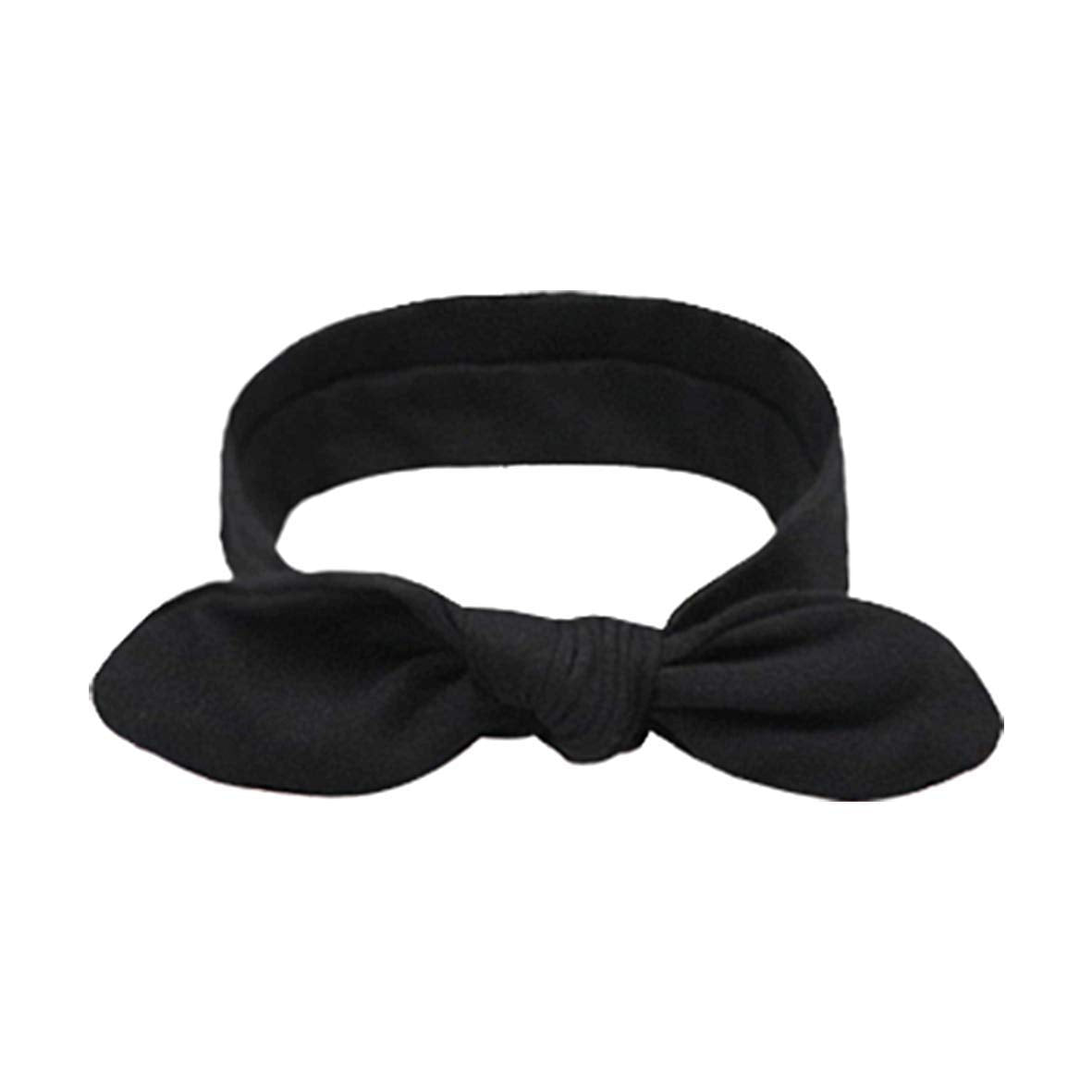 DRESHOW 8 Pack Bow Headbands for Women Girls Elastic Headwraps Knotted Headband Rabbit Ears Turban Non-Slip Sport Cute Hair Accessories