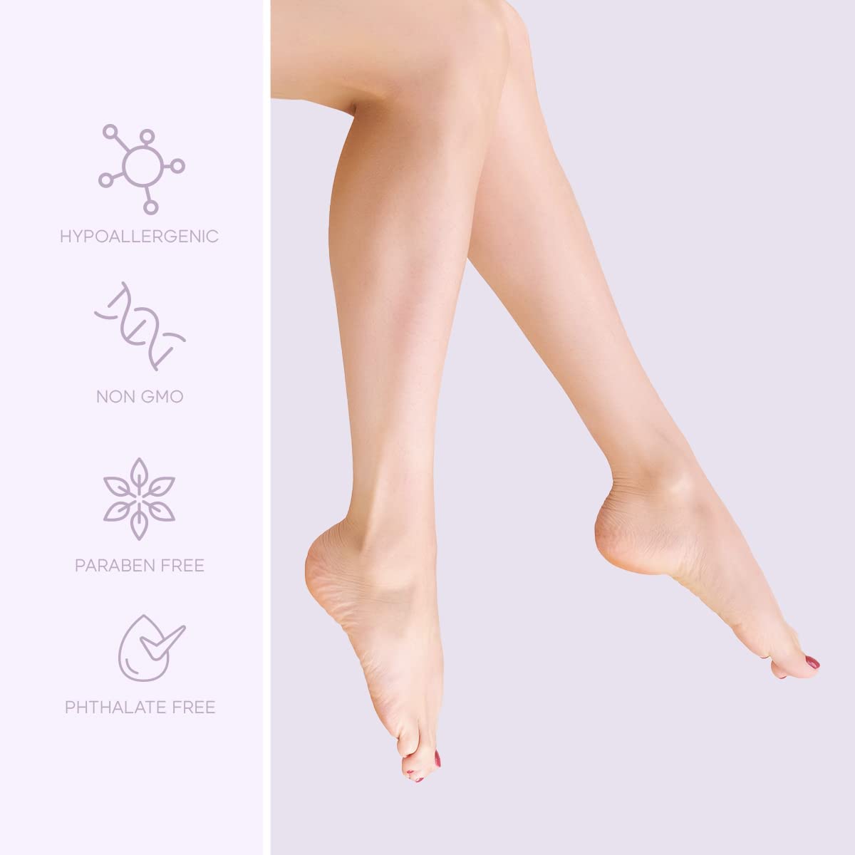 Lavender & Mint Foot Masks - Repairs & Softens Cracked Feet, Hydrating & Exfoliating - Dermatologist Tested Korean Skincare - Clean Beauty, Natural Ingredients, Cruelty-Free - 3 Pairs