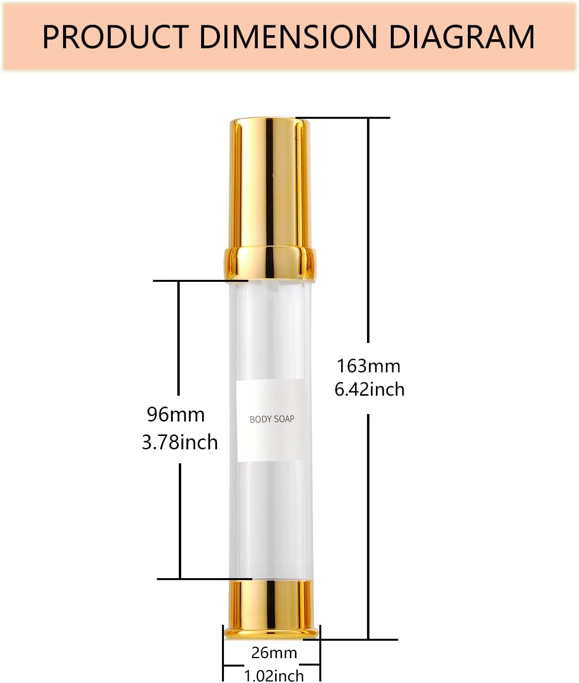 1oz travel bottles 30ml, 4 pcs,Golds clear travel bottles,Airless pump bottles,DIY travel bottle set cosmetic containers Included， Gift Box，With labels,refillable cosmetic containers