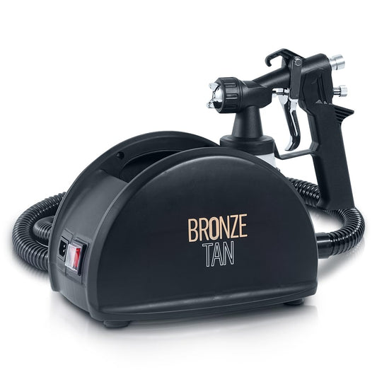 Spray Tan Machine - HVLP Spray Tan Gun with Sleek Design - Professional Spray Tanning Machine for Salon and Mobile Salon Owners 110V by Bronze Tan
