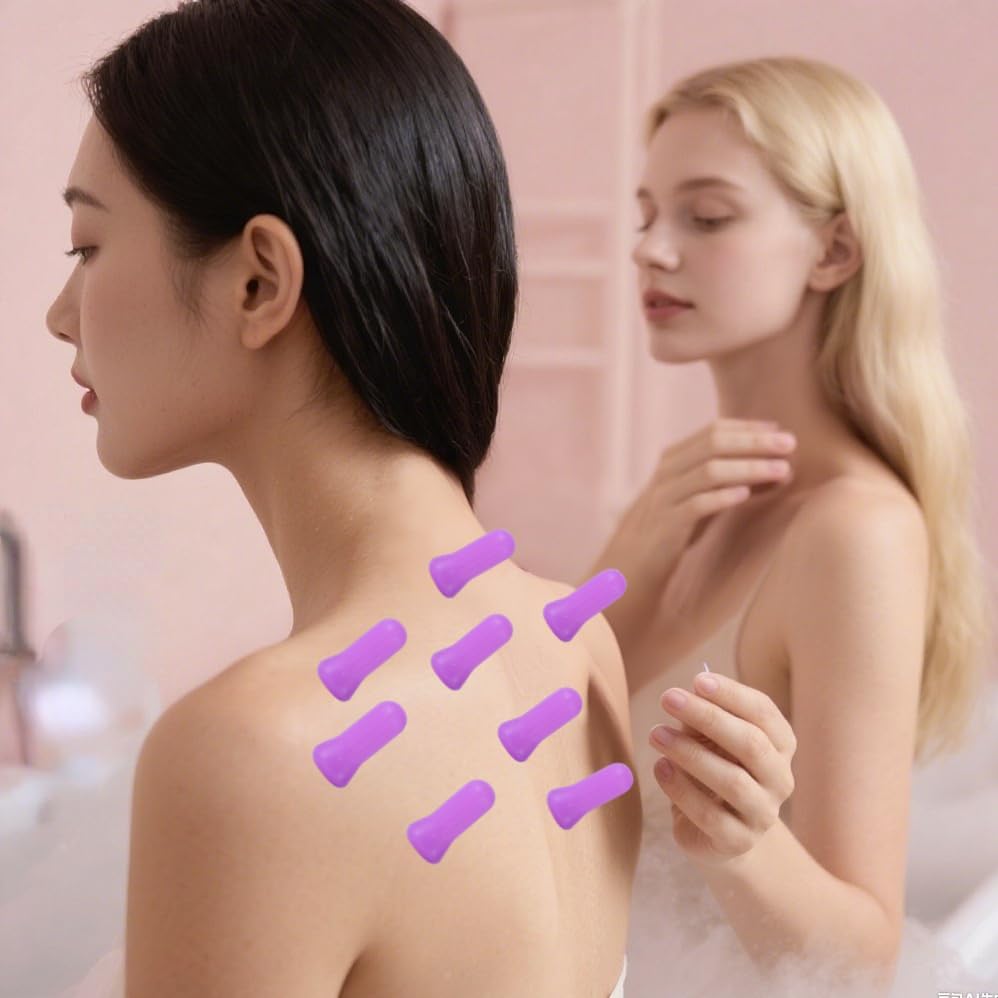 30 Pcs Facial Beauty Silicone Cupping Massger with 3 Colors - Face & Eye Cupping Therapy Mini Anti Cellulite Vacuum Cupping Tools