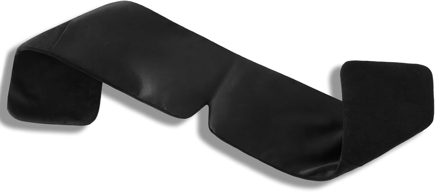 ALASKA BEAR Mulberry Silk Eye Mask, Wraparound Style Sleeping Mask and Ear Muff Blindfold for Full Blackout and Deep Sleep, Adjustable