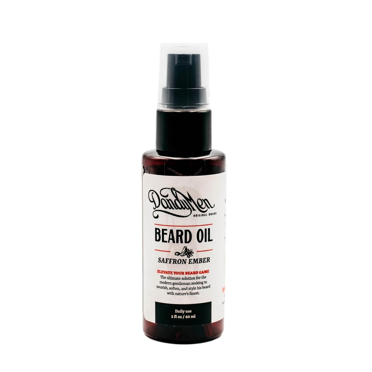 Beard Oil | Hydrating and Conditioning Formula with Sweet Almond & Argan Oils | 2 oz (Saffron Ember)