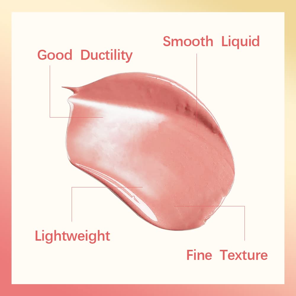 Liquid Blush Stick for Cheeks - Soft Velvet Cream Blush in Pink & Red - Natural-Looking Matte Finish, Waterproof & Long Lasting - Dewy Cheek Tint - Moisturizing & Lightweight Blendable Makeup (3#)