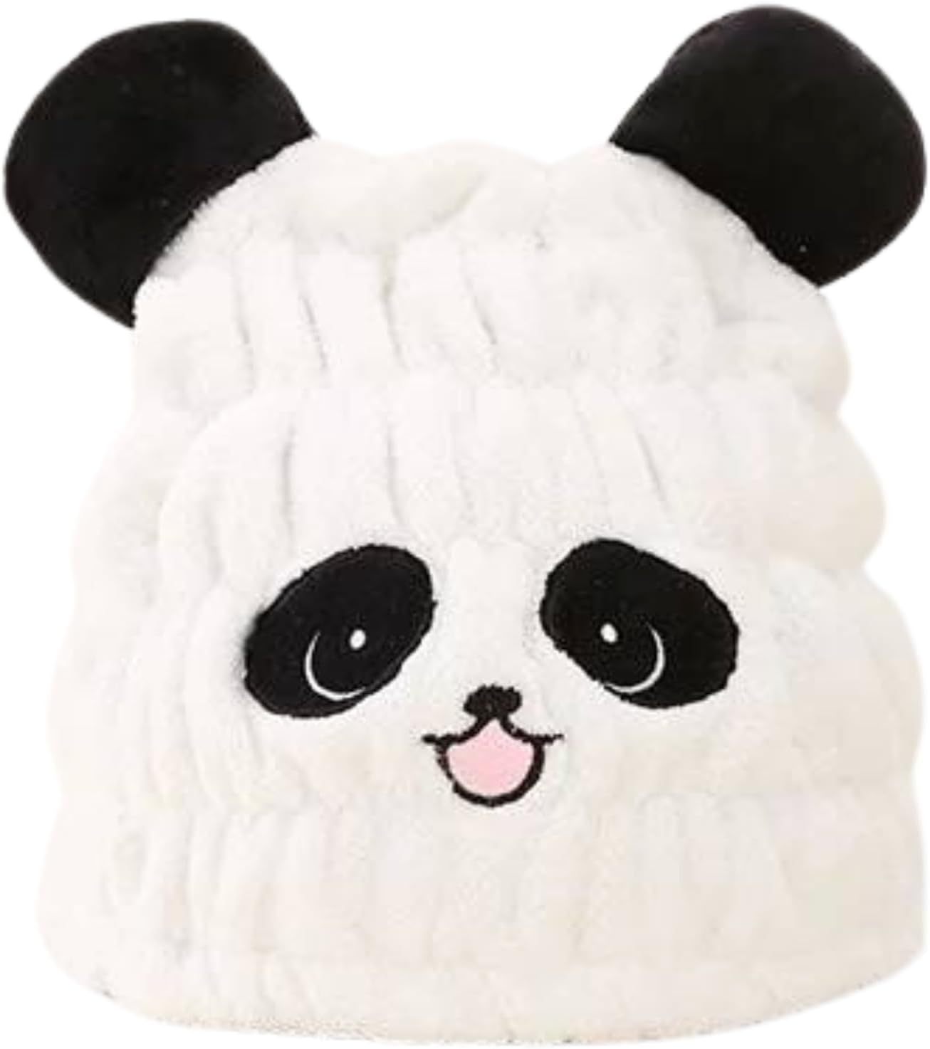 Microfiber Hair Towel Wrap for Kids, Panda Dry Hair Cap Suck Water, Absorbent Quick Girls Boys Hair Drying Towel, Lightweight Bouncy Hat Headscarf for Wet Hair