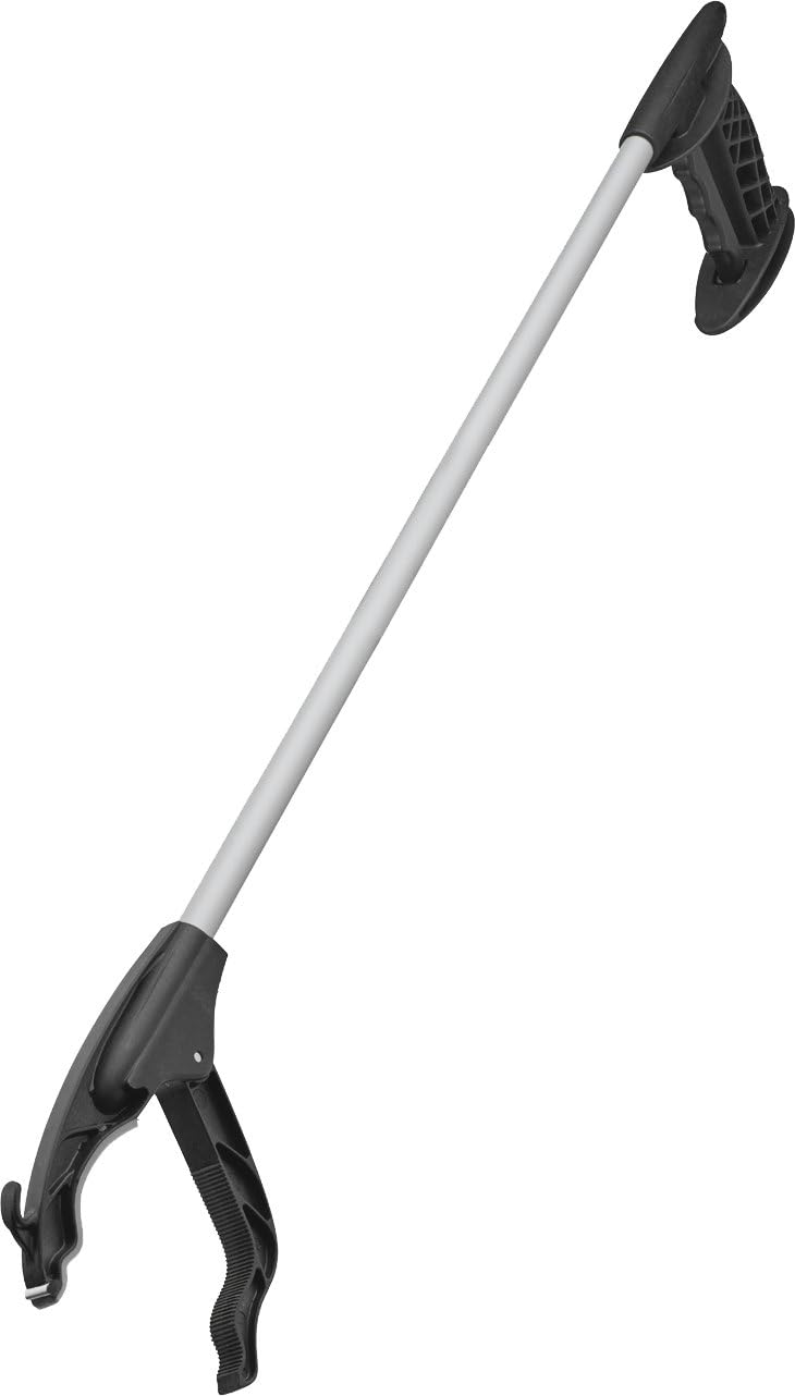 Unger Grabber Reacher Lightweight Multi-Purpose Tool with Trigger Grip, 360 Degree Rotating Head, and Magnetic Tip, 32", Assorted