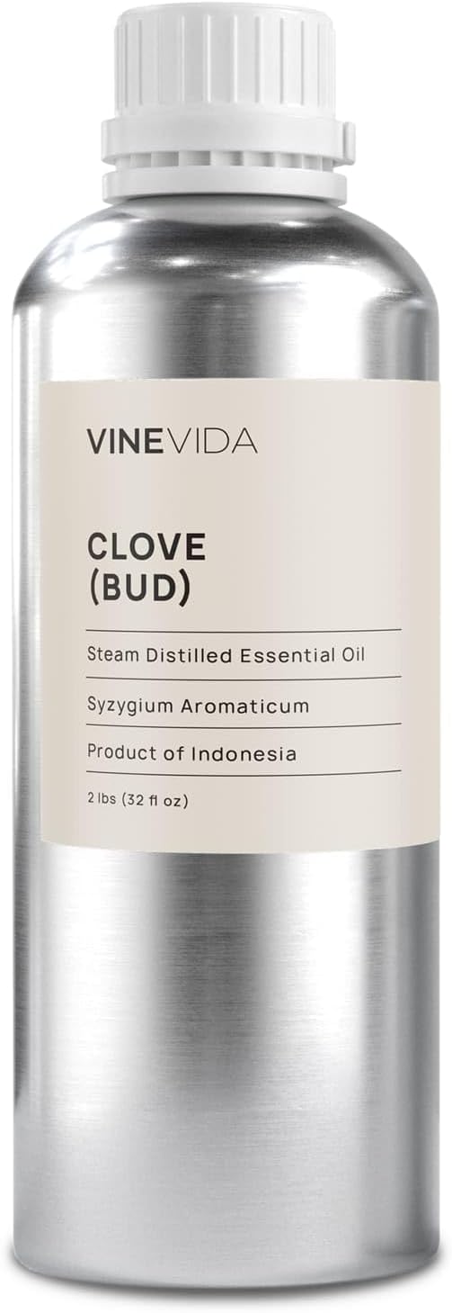 VINEVIDA Clove Bud Essential Oil 32 oz - Undiluted, Aromatic, Pure