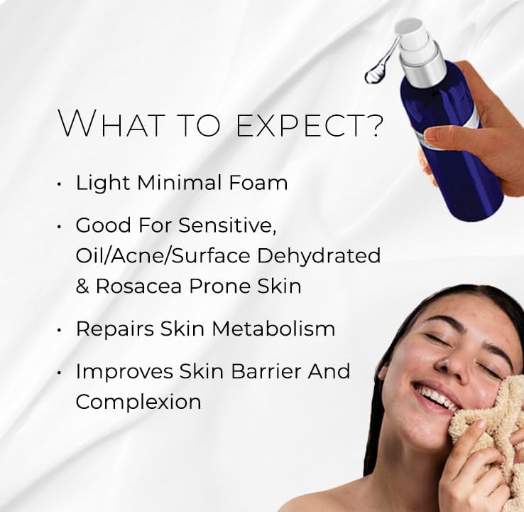 Bioactive Cleanser Oily Skin - Non-Foaming Facial Cleanser Provides a Gentle Deep Clean and Eliminates Excess Oil Face Wash (4.5 fl oz)