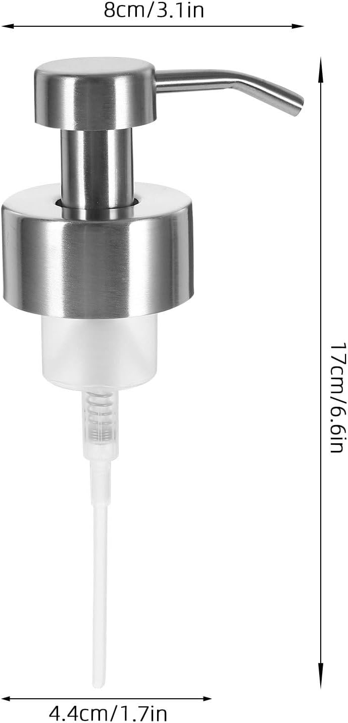 2pcs Foam Soap Dispenser Pump for Soap Dispenser Lotion Bottle Pump Replacement Head for Lotion Bottle Shampoo Dispenser Head Shampoo Stainless Steel 304