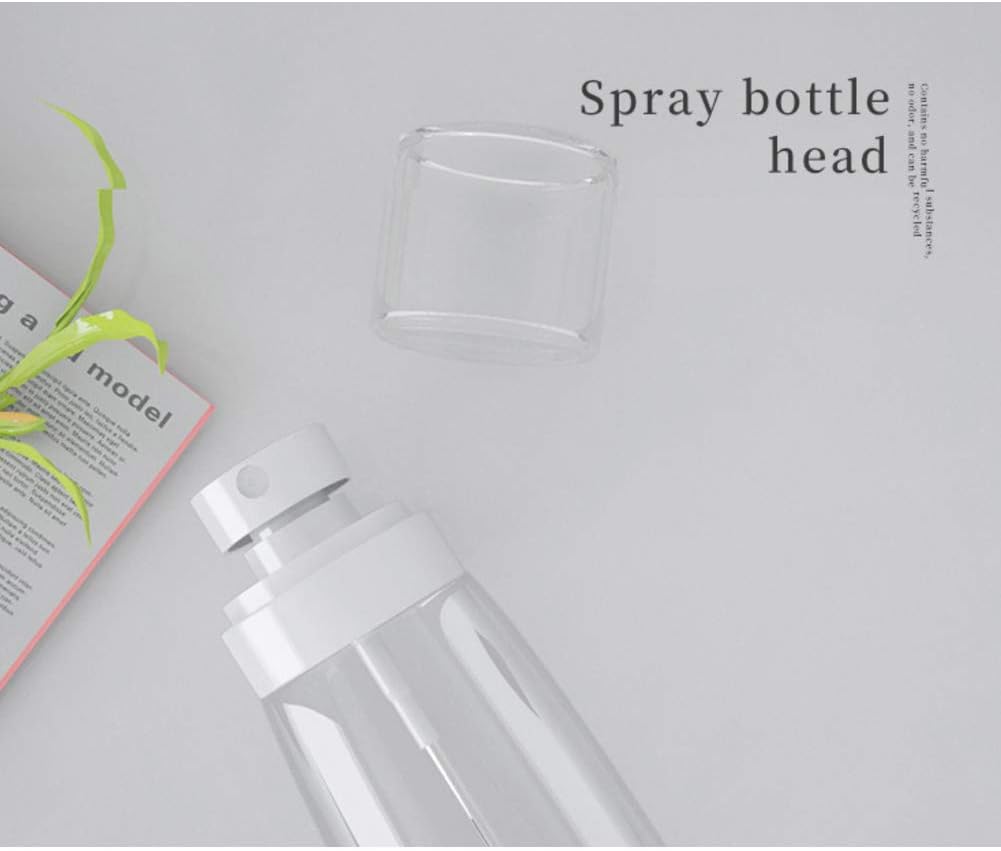 Refillable Cosmetic Spray Bottles for Fine Mist Plastic Empty Clear Refillable Travel Container Essences Rose Water Mister (3.4 Ounce,100ml)