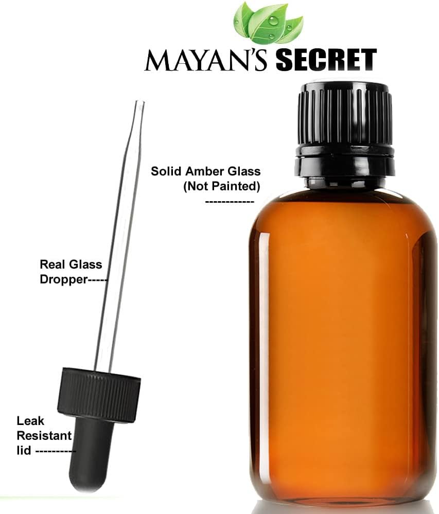 Mayan's Secret Babassu Oil Organic, 4oz - Carrier and Essential oils for Skin Care, Hair, Body Moisturizer for Face-Anti Aging