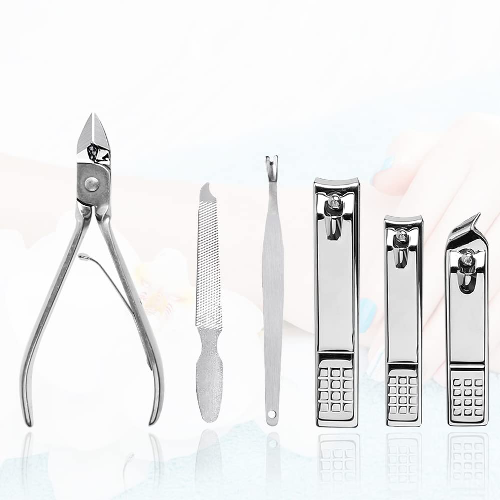 Nail Clippers Set 18 Pieces Stainless Steel Manicure Kit, Professional Grooming Kits, Nail Care Tools with Luxurious Travel Case