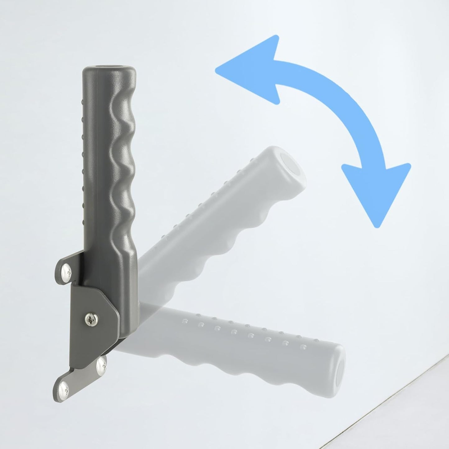 Flip a Grip Doorway Assist Handle - Safety Grab Bar for Elderly, Handicapped, 300LB Weight Suport, Non-Slip Stair & Doorway Stability Aid - Gray(for Hard Wall)