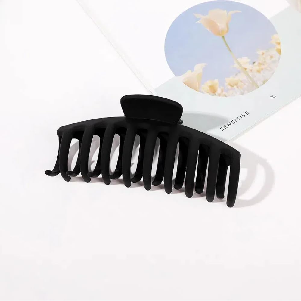 16pcs Skincare Headband Set, Headband Set for Face Washing Spa and Makeup, Including 1 Hairband, Wristband, 3 Hair Claw Clips and 10 Hair Ties, with Box, Gift for Women and Girls, Black