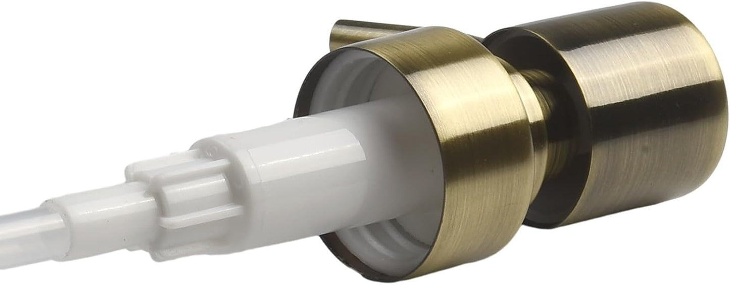 Metal Soap Dispenser Pump Head Replacement Pump for Your Soap or Lotion Dispenser, 304 Stainless Steel Replacement Pump for Liquid Hand Soap Dispensers(Bronze)
