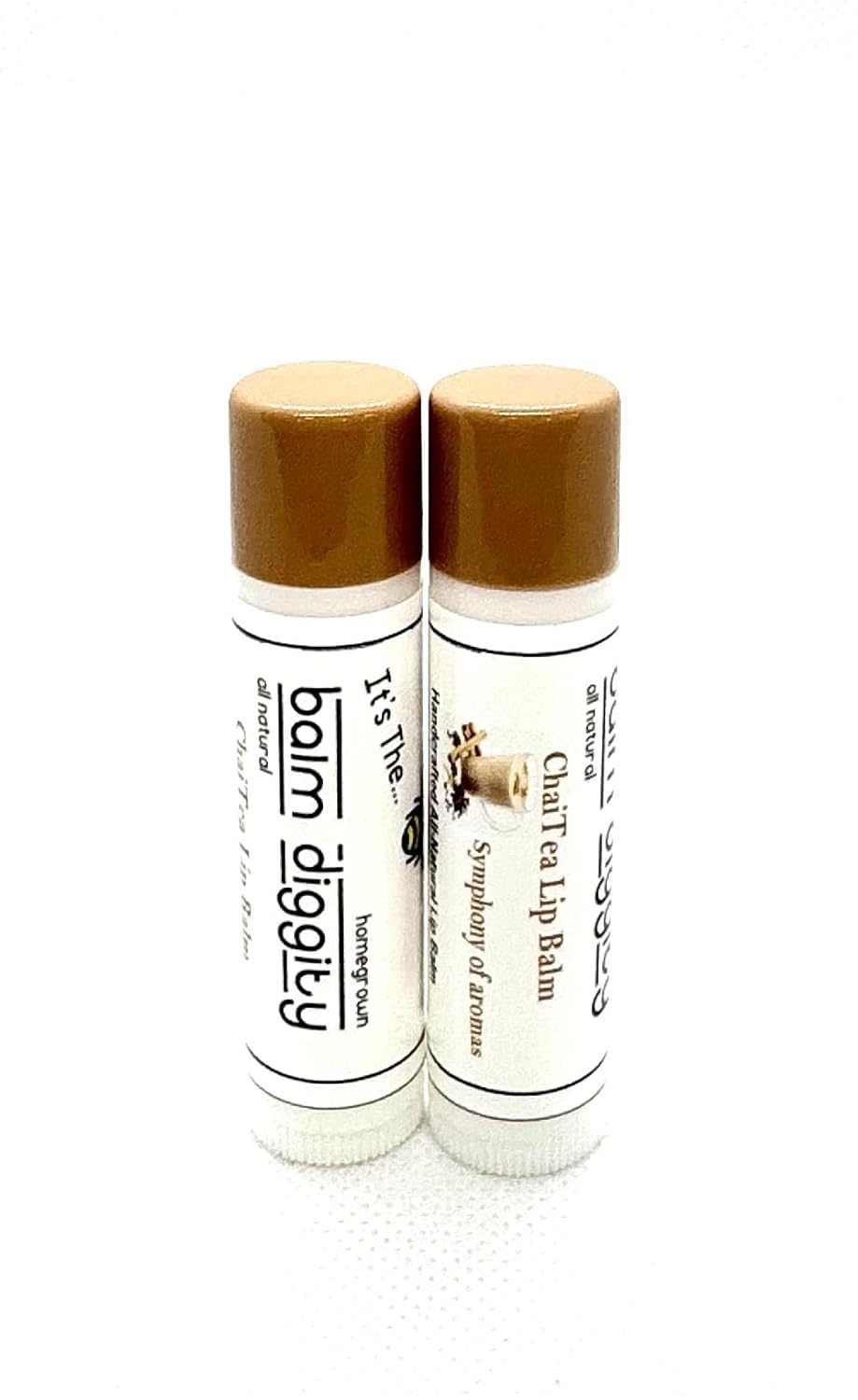 It's The Balm Diggity 2-pack Chai Tea Beeswax, All-Natural, Moisturizing, and Nourishing Lip Balm Made With Just 5 Ingredients