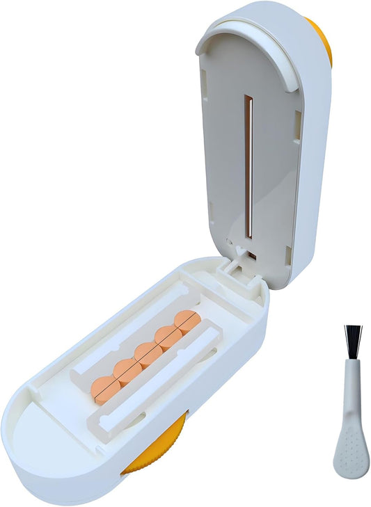 Pill Cutter for Cutting Multiple Pills, Adjustable 1/2 Pill Cutter Splitter for Large, Small and Tiny Pills, with Accurate Centering Device, Hidden but Easy Clean Blade
