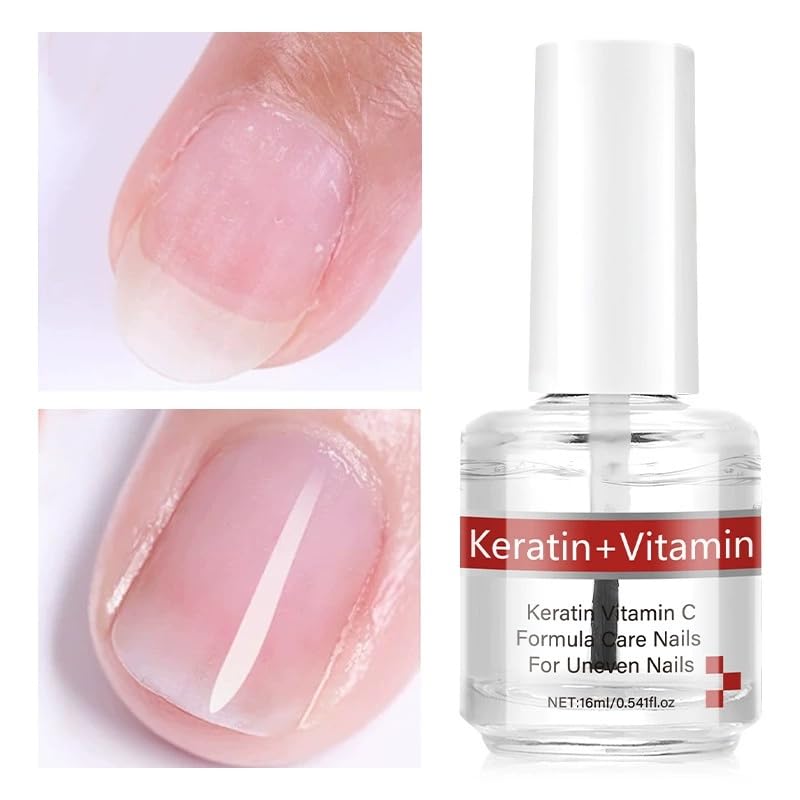 Keratin + Vitamins C Nail & Cuticle Oil, Keratin Protein Nail Moisturizes And Strengthening Care, Impove Cracked Nails & Rigid Cuticles, Deep Moisture For Nails And Cuticles For Nail Growth