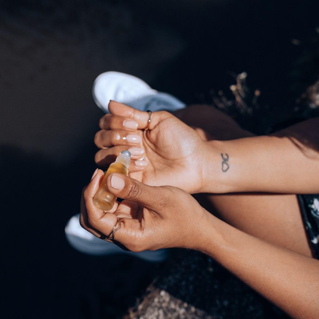 Cuticle Oil for Nail Strengthening and Growth – Hydrating, Vegan, Organic Formula with Jojoba & Vitamin E | 3 Signature Fragrances | 5mL Roll-On (0.17 Fl Oz, Sandalwood Fragrance)