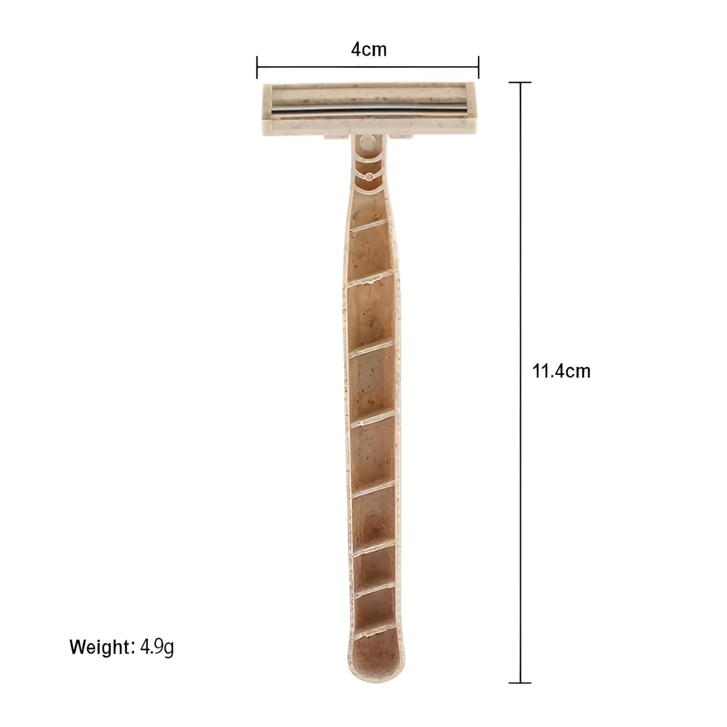 Disposable Razors Bulk for Men & Women – Twin Blade Unisex Shavers – Eco-Friendly, Biodegradable, Non-Toxic, Made from Recycled Wheat Straw 200 Count (Pack of 4)