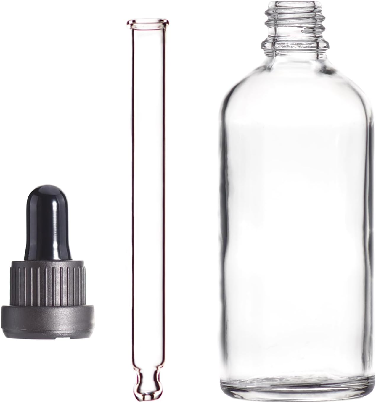 YIZHAO Clear Glass Dropper Bottle 4oz, Tincture Bottles with Glass Dropper, for Essential Oils, Aromatherapy, Cosmetic, Laboratory, Pharmacy, Liquids, Travel –9 Pcs