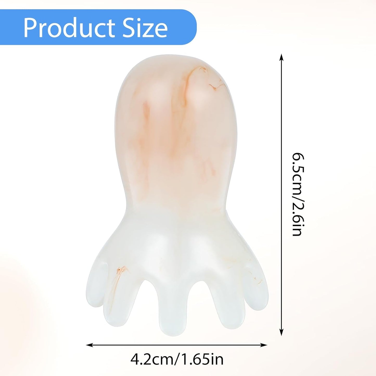 Octopus Head Massager Comb 2pcs Point Massage Comb Octopus Scalp Massager Handheld Palms Full Body 8-Legged Acupressure Manual Deep Massage Tools for Head Body Relaxing, Hair Growth