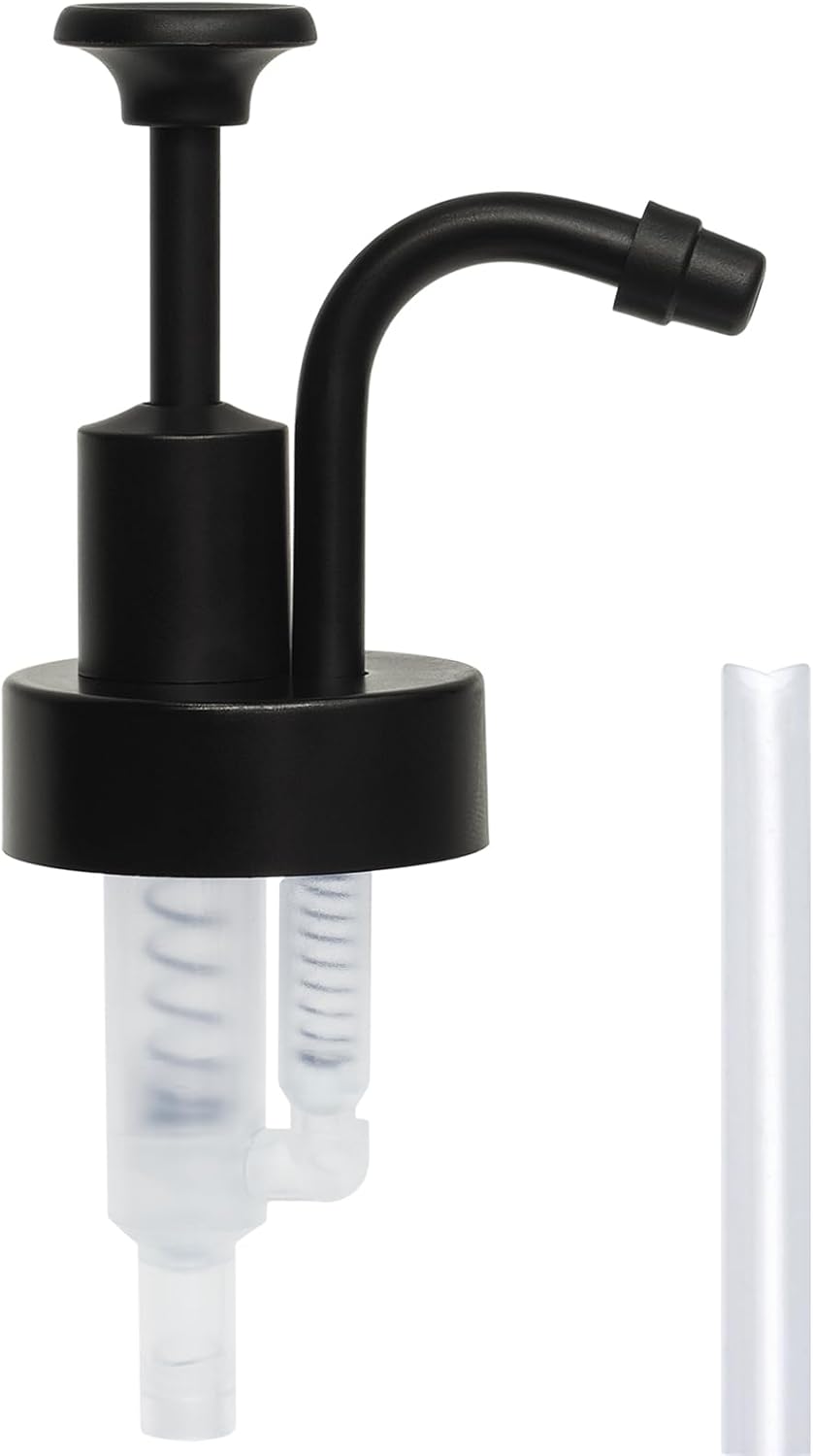 Soap and Lotion Dispensers Pump Replacement,Smooth Action,Fits Wider Opening Bottles with 1.3 in (33 mm) Thread,Rust&Leak Proof Stylish Pump for Liquid Soap Lotion Bottle DIY or Upcycling-Matte Black