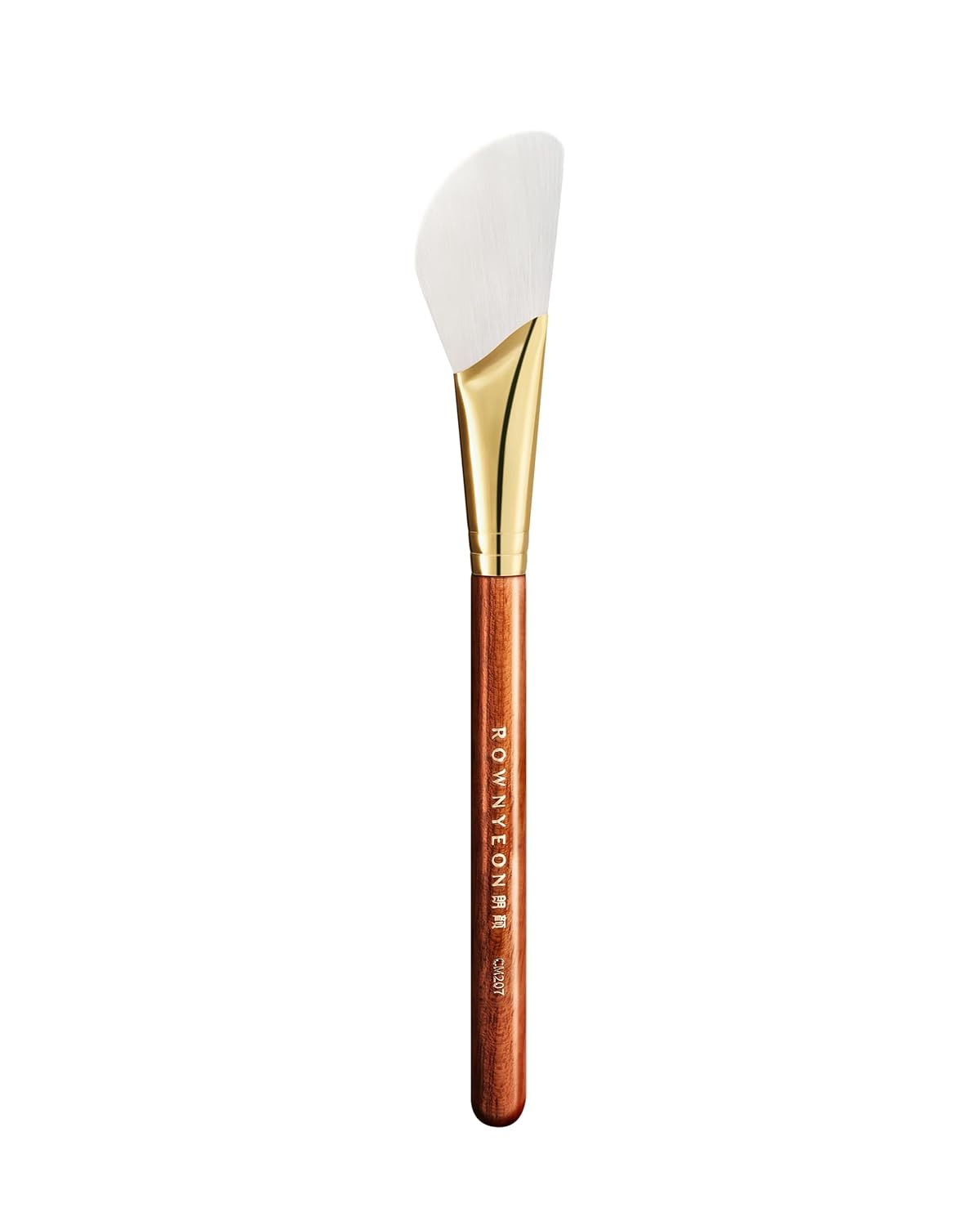 Desert Oak Series Pro Contour Curve Sculptor - Nylon Bristles for Seamless Cream/Liquid/Powder Contouring & Bronzing, Bubinga Handle (CM 207)