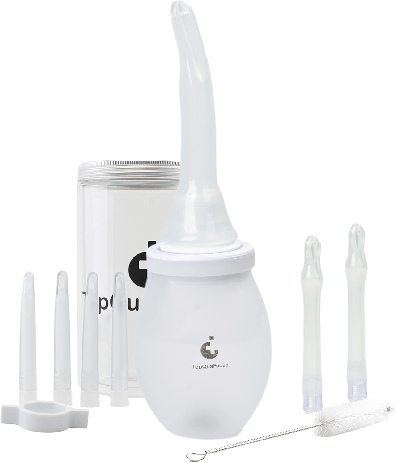 TopQuaFocus 14.5OZ Large Enema Bulb Kit Douche Bulb for Men Women Colon Cleaning Feminine Care Enemas -BPA and Phthalates Free Transparent