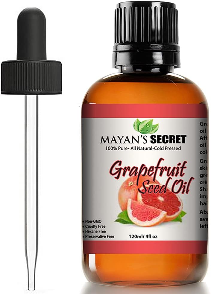 Mayan's Secret Pure Carrier and Essential oils for Skin Care, Hair, Body Moisturizer for Face-Anti Aging Skin Care (Grapefruit Seed Oil Organic, 4oz)