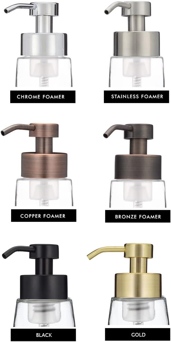 Rail19 Just Foaming Pump Replacement Tops (Chrome)