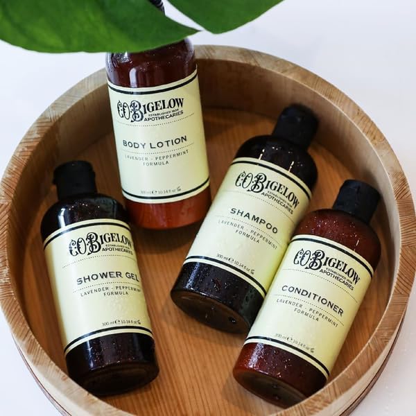 C.O. Bigelow Lavender Peppermint Shower Gel, Moisturizing Body Wash with Lavender & Peppermint Essential Oils, 10.14 Fl Oz (Pack of 2)