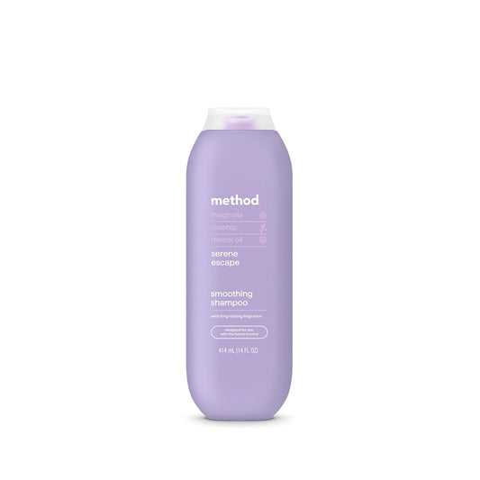 Method Smoothing Shampoo, Serene Escape, Magnolia + Rose Hip + Monoi Oil notes, 14oz