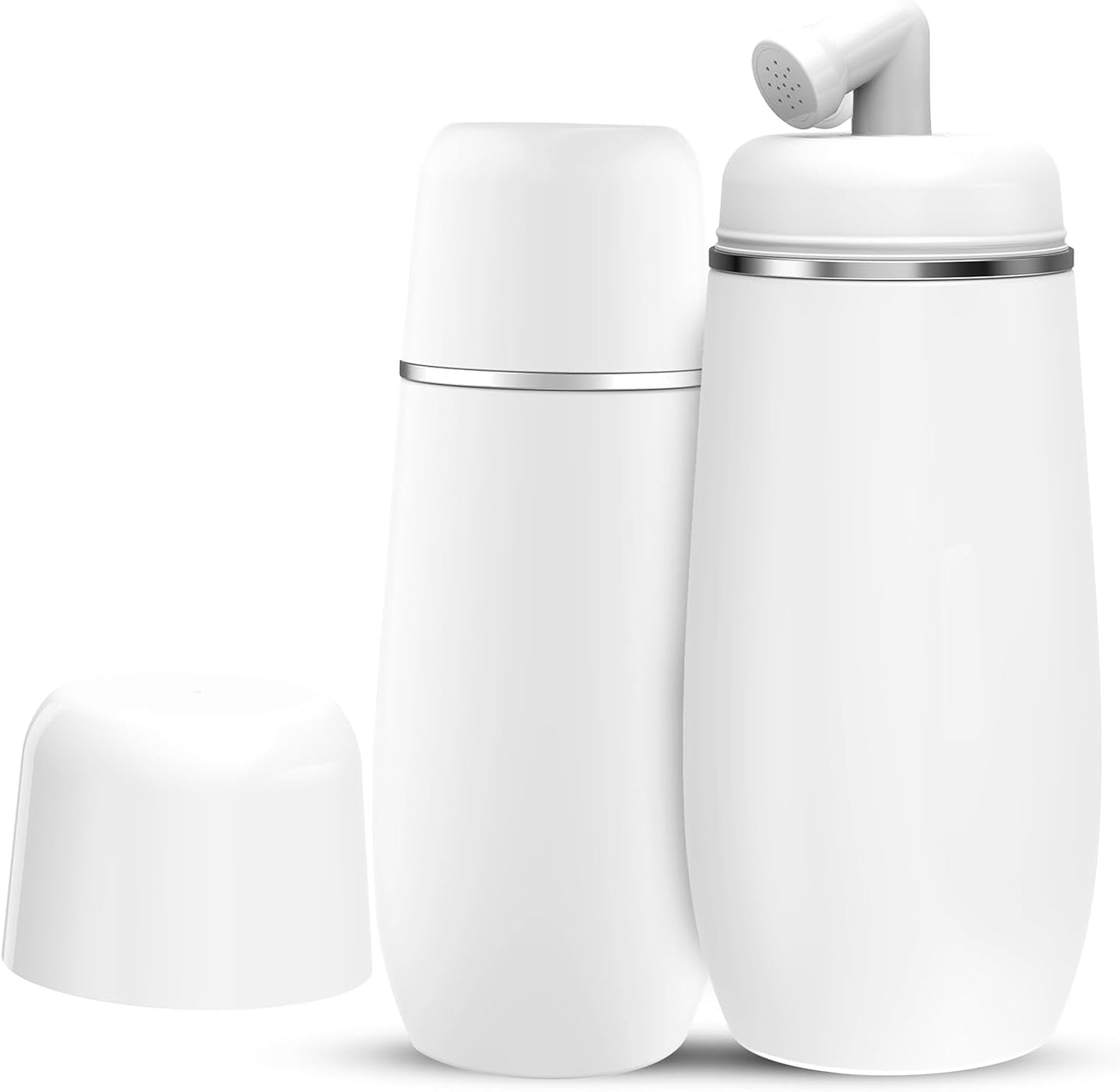 Portable Bidet for Travel, 400ml Peri Bottle, Handheld Personal Hygiene Cleaner, Leakproof & Reusable Wash Bottle for Women & Men (White)