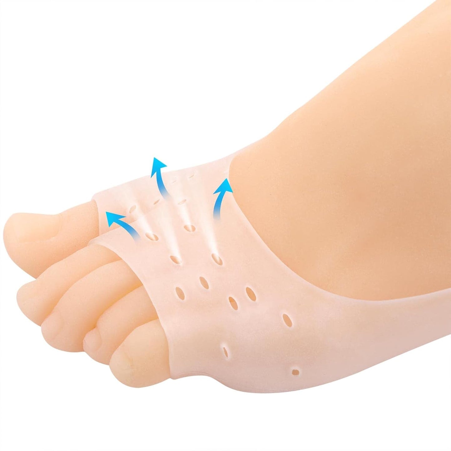 Tbestmax 12 Pcs Silicone Gel Socks for Dry Cracked Feet Heels Women - Day & Night Socks - W4-10 | M5-8
