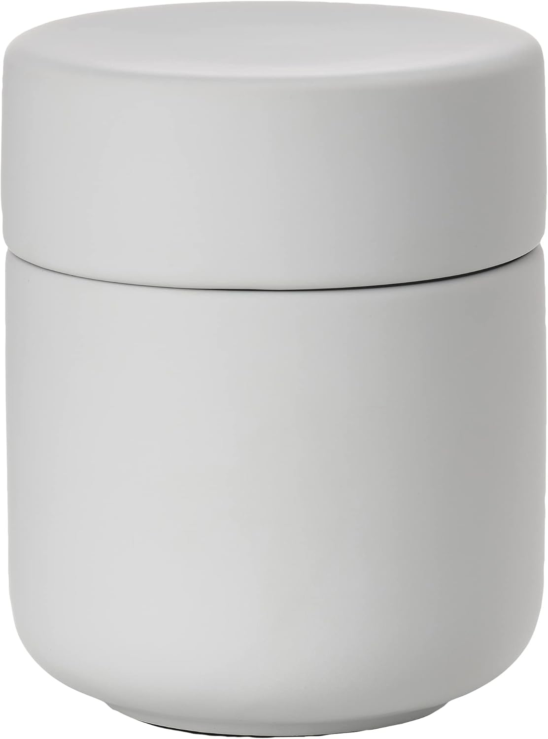 ZONE DENMARK Ume Taupe Cosmetic Jar - Elegant and Functional Storage Solution for Your Beauty Essentials, Infusing Scandinavian Design into Your Vanity Space (Soft Grey)