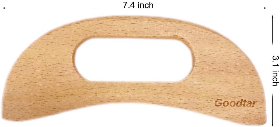 Wooden Cellulite Massager, Body Guasha Tool Wooden Guasha Tool for Body Guasha Wood Stick Massage Tool Lymphatic Drainage Body Muscle Relaxing- Wood Therapy Release Back Legs Shoulder Pain