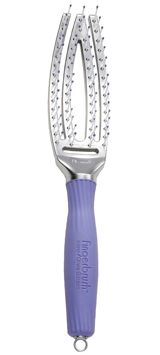 Olivia Garden Finger Brush Scalp-Hugging & Vented Paddle Hair Brush FB-SM (Small)