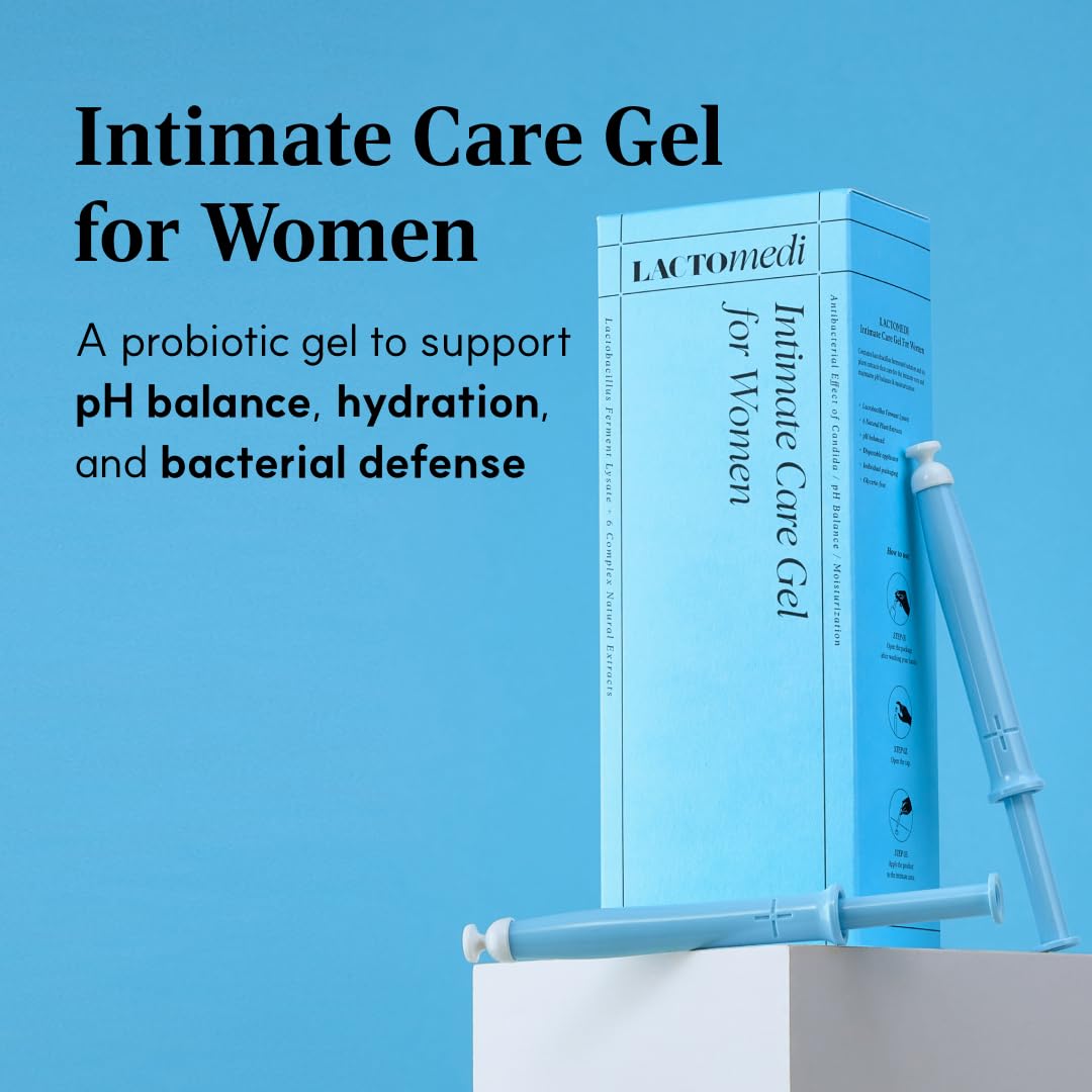 LACTOMEDI Intimate Care Gel | 20-Day Intensive Care Package | Vaginal Probiotics Applicator | Yeast Infection Care | BV Gel | pH Balance Gel | Itchiness and Unpleasant Odor | 1Box x 20pcs