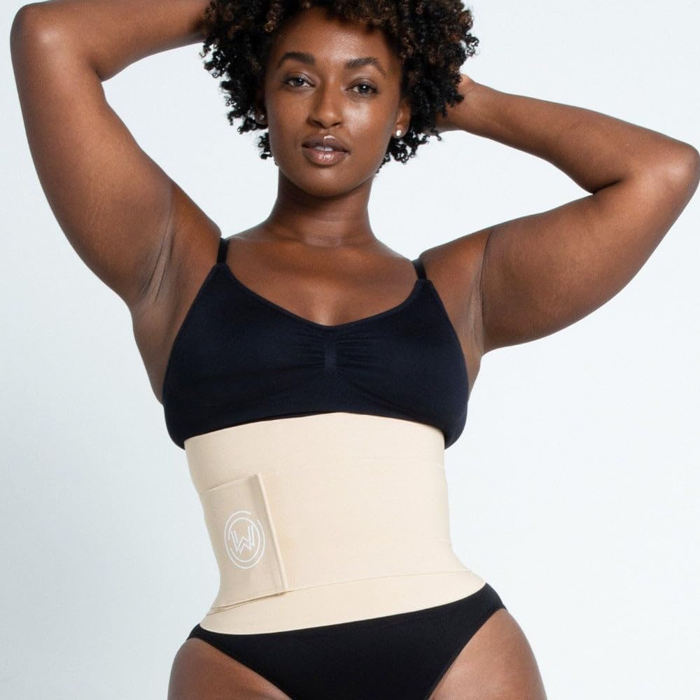 What Waist Stomach Wrap Waist trainer for women,Premium Adjustable One size Belly Wrap for Weight Loss with Velcro Fastener