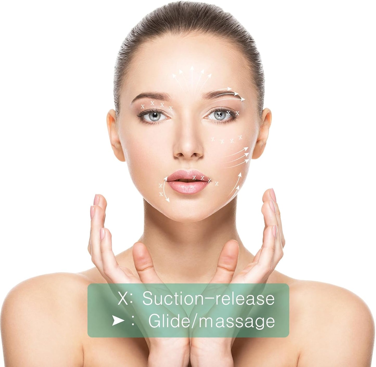 BBTO 4 Pieces Glass Cupping Set Glass Silicone Cupping Cups Massage Vacuum Suction Cupping Cups for Body Face Leg Arm Back Shoulder Muscle and Joint Pain (Mint Green)