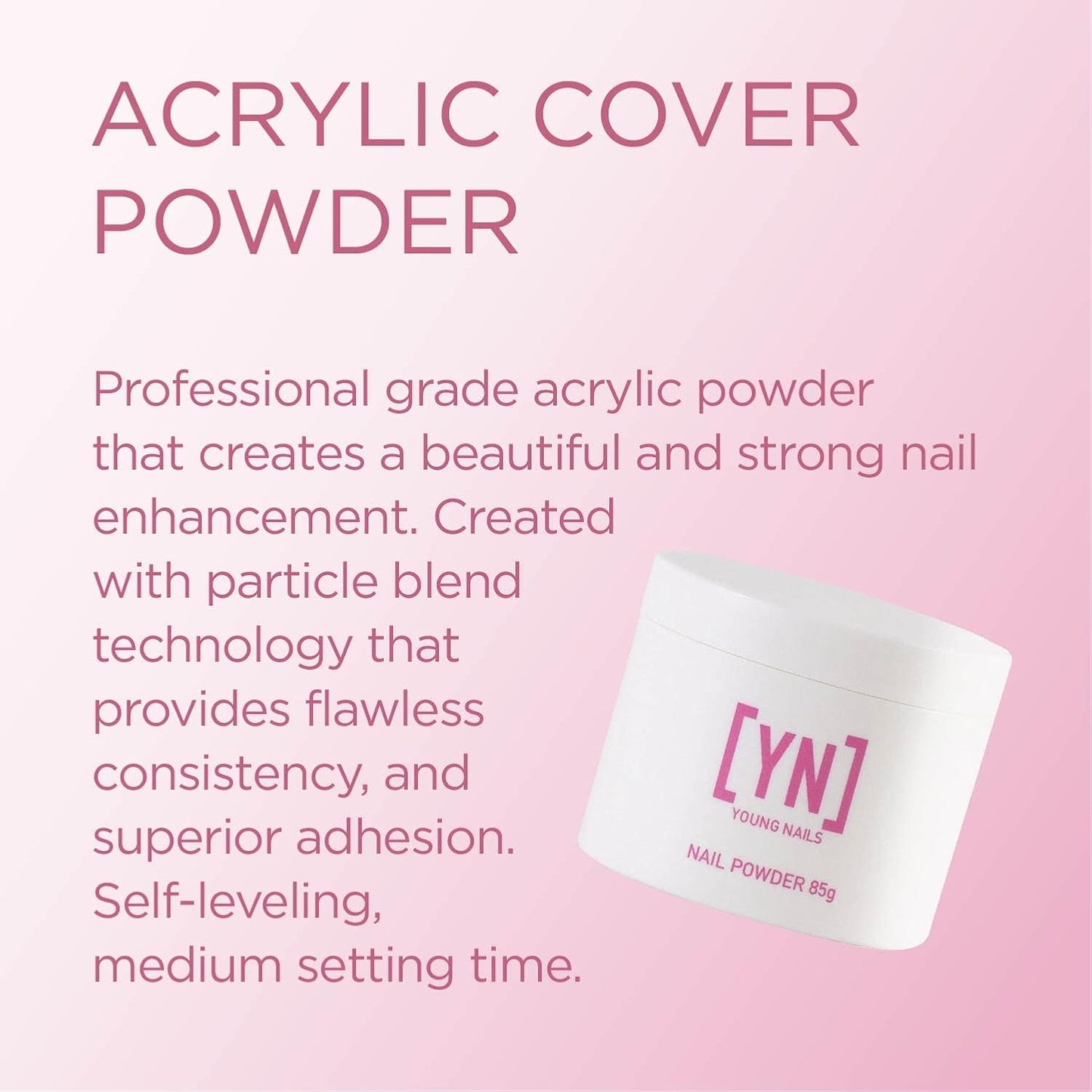 Young Nails Acrylic Cover Powder, Bare, 2.99 Ounce (Pack of 1)