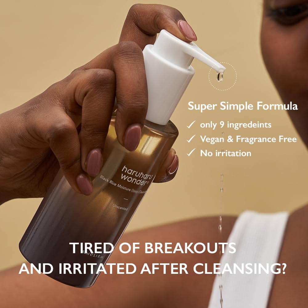 HARUHARU wonder Black Rice Moisture Cleansing Oil & 5.5 Soft Cleansing Gel Double Cleansing Duo Set