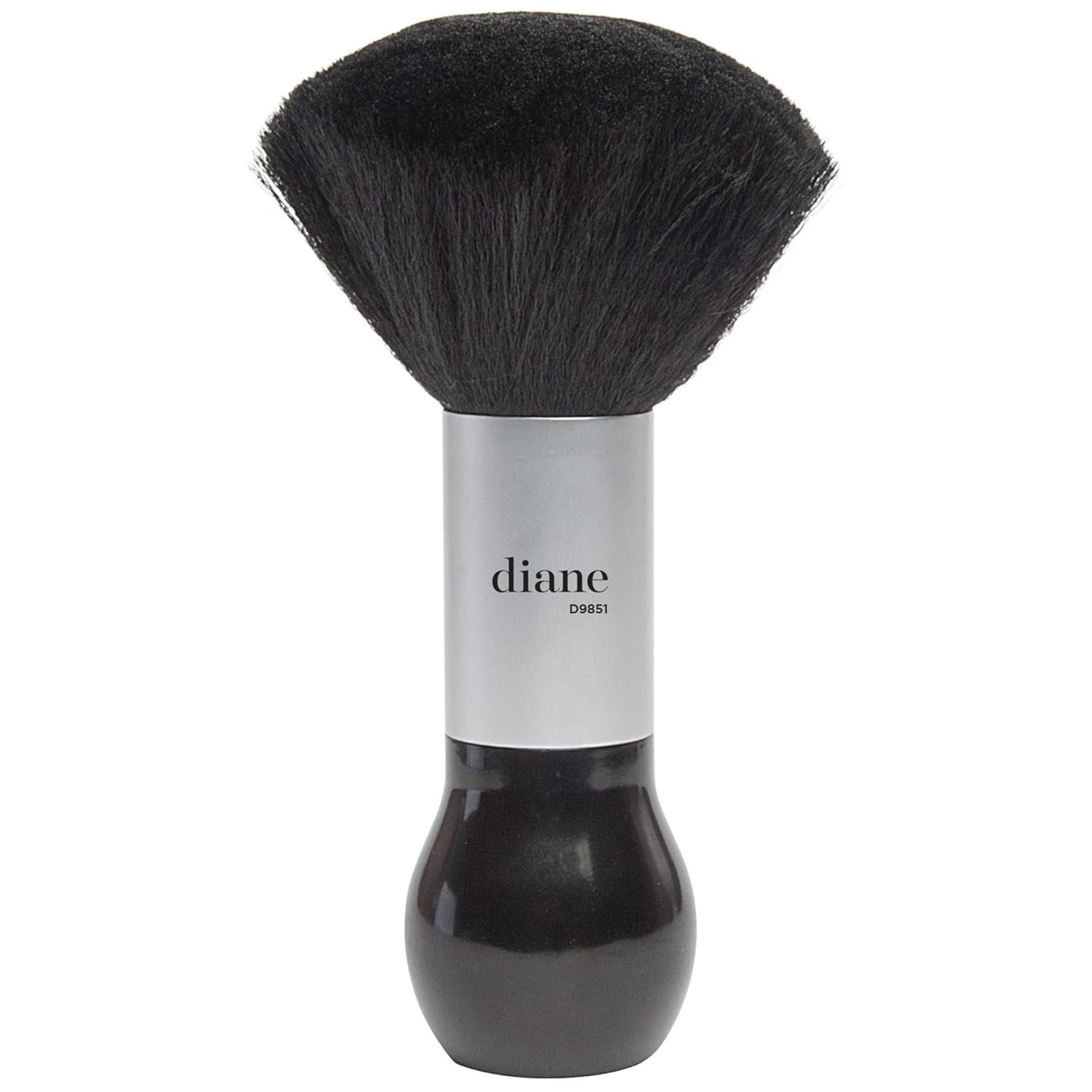 Diane Neck Duster Brush for Hair Cutting, Remove Loose Hair from Neckline and Ears, Soft Nylon Bristles, Stand Up Base, 7.5”, Large