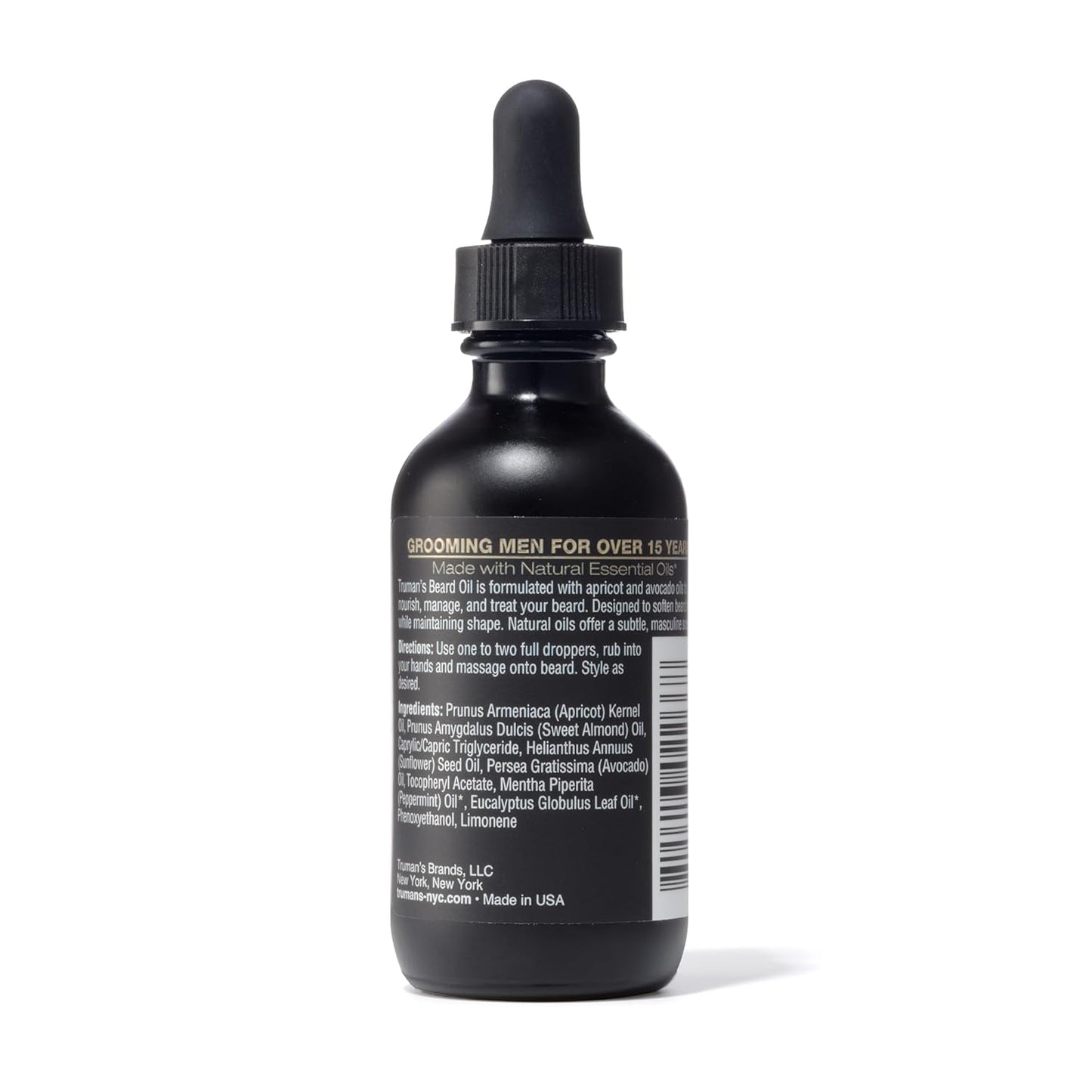 Truman's Gentlemen's Groomers Beard Oil with Avocado and Peppermint Oils - 1.75 oz