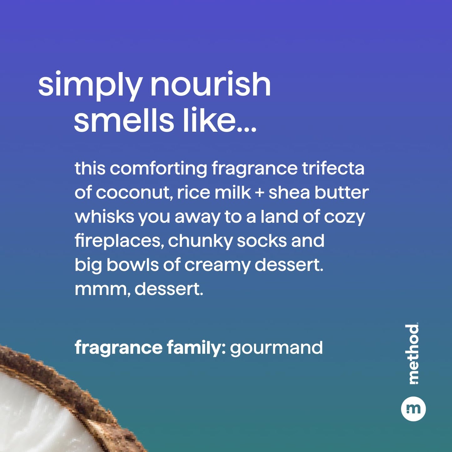 Method Moisturizing Conditioner, Simply Nourish with Shea Butter, Coconut, and Rice Milk Scent Notes, Paraben and Sulfate Free, 13.5 oz (Pack of 1)