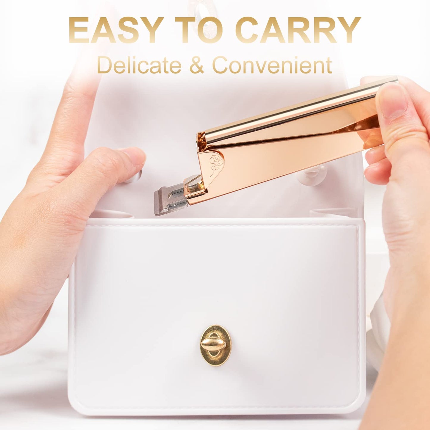 Nail Clippers for Acrylic Nails, Gold Premium Stainless Steel Fake False Acrylic Nail Cutter, Sharp Blade Nail Manicure Nail Tips Clipper for Salon Home DIY Nail Art Beauty Design by GA&EN