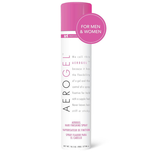 TRIDESIGN Aerogel Hairspray - Strong Hold Hair Finishing Spray for Volumizing & Control, Flexible Styling for All Hair Types, Non-Sticky and Scented - For Women and Men - Pack of 1 (10.5 Oz)