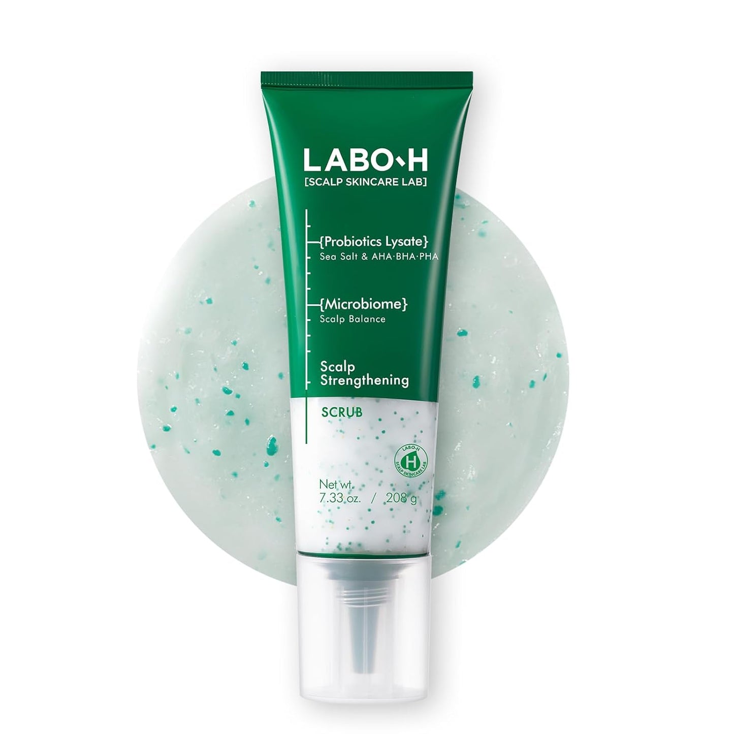Scalp Strengthening Scrub for Hair Growth & Anti-Loss | Vegan Treatment with Rosemary and Sea Salt, Gentle Moisturizing Exfoliator, Eliminates Build Up & Odor, Sulfate Free, Korean, 7.33 Fl oz.
