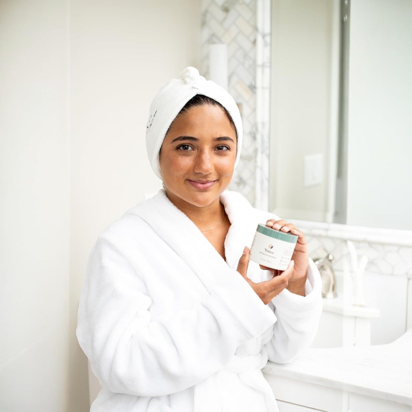 Yobee Luxurious Microfiber Hair Towel Wrap for Women | Anti frizz, Quick Dry, Super Absorbent